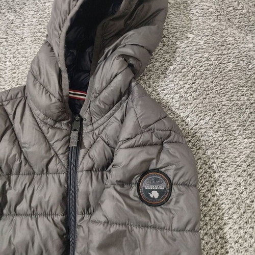 Napapijri jacket 116-120 cm gray with blue interior like new
