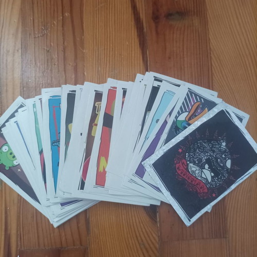 Angry Birds stickers used, collectible set