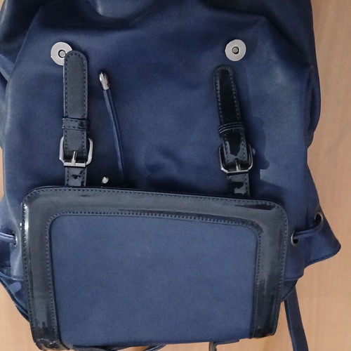 Women's blue backpack like new, barely used