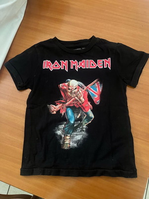 Tshirt Iron Maiden μεταχειρισμένο, Zara, μέγεθος 3-4 ετών, μαύρο