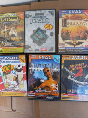 Βιντεοπαιχνίδια PC CD-ROM σαν καινούργια, πακέτο 6 τεμάχια