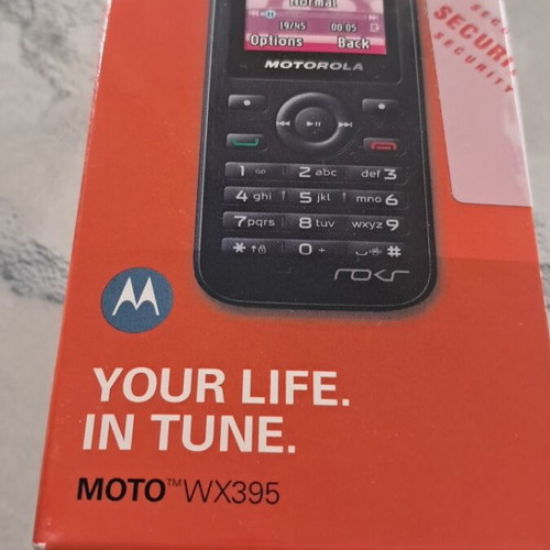 Motorola WX395 mobile phone, sealed in box
