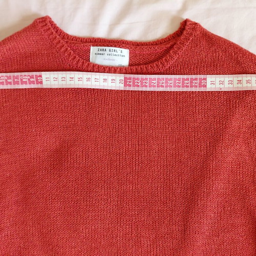 Zara knitted spring sweater for girls 11-12 years new, red