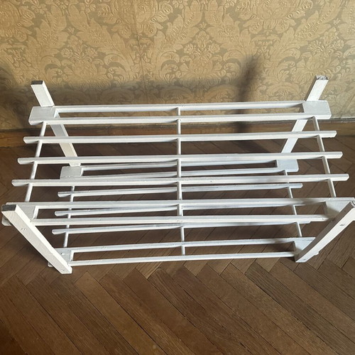 Wooden shoe rack