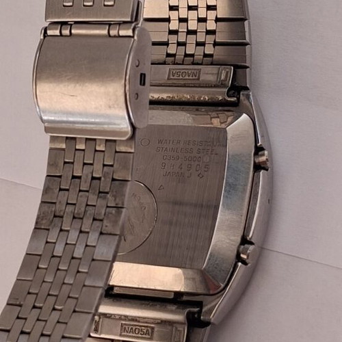 Seiko Calculator Alarm watch 1989 vintage, used, gray silver