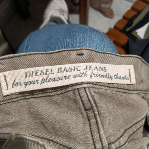 Diesel Ochise Cotton XXX Legwear pants used, beige, size 29