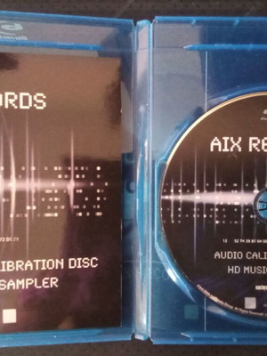 AIX Records Blu-Ray Audio Calibration Disc και HD Music Sampler σε άριστη κατάσταση