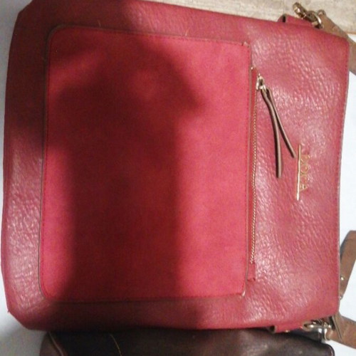 Benetton women's bags, three leather and one felt shirt bag