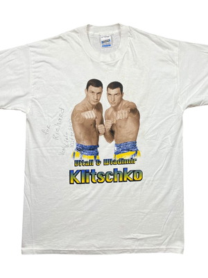 T-shirt Klitschko Brother Boxing υπογεγραμμένο XL μεταχειρισμένο, vintage 90s