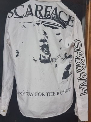 Dolce & Gabbana Scarface shirt like new, size L, white
