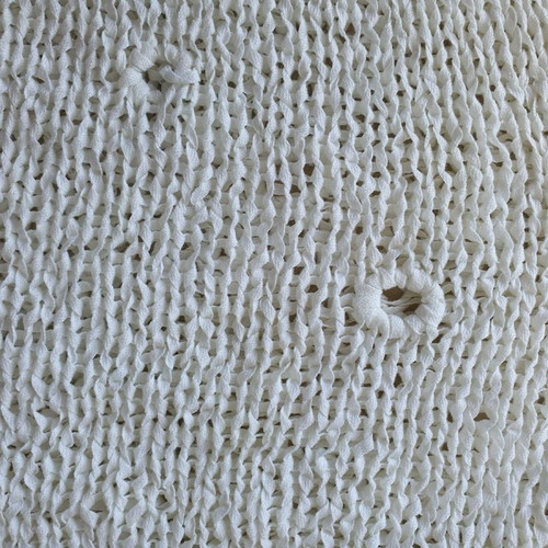 Crop knitted blouse like new, white, size S