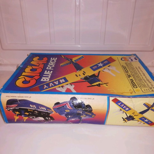 Vintage model airplane Lyra Cliclac Blue Force used