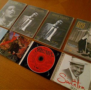 Σύνολο Αποτελούμενο από 7 CD με Frank Sinatra – Elvis Presley – Billie Holiday & Madonna, Όλα Μαζί.