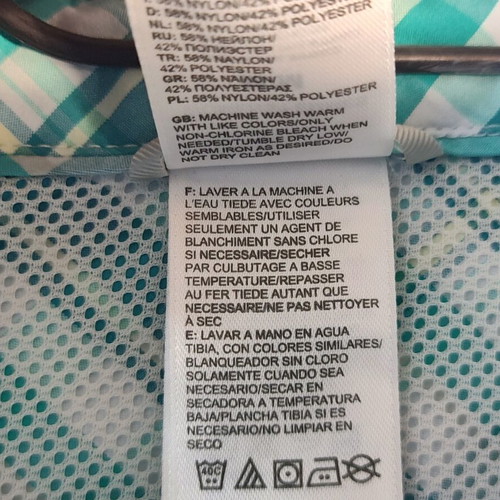 The North Face VaporWick women's hiking shirt size M like new, plaid
