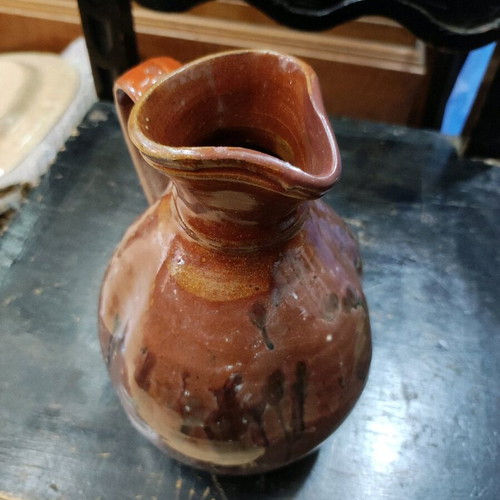 Ceramic jug used Marousi style 20x15 cm