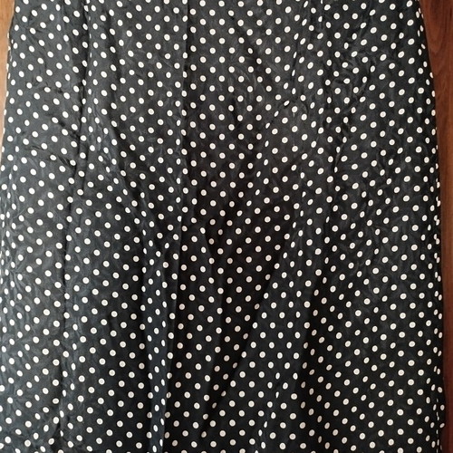 Skirt in black and white polka dots like new, size S