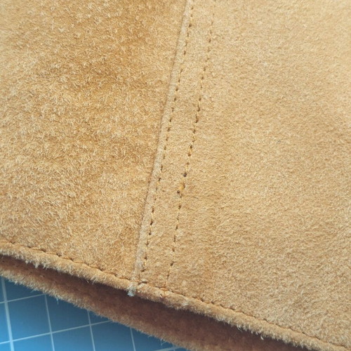 Brandon Thomas Suede Western Skirt used, beige brown, size L