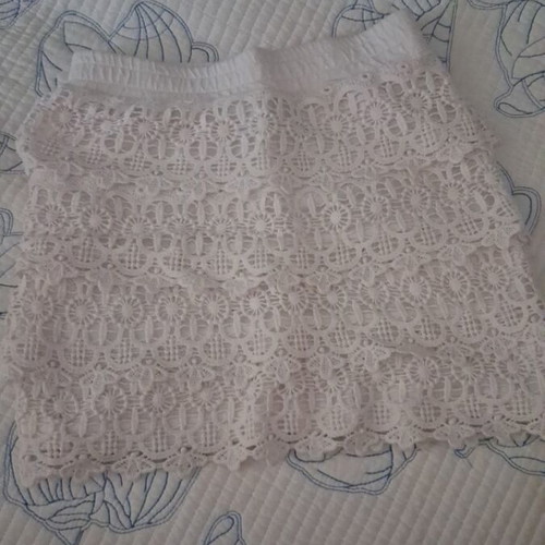 Evita skirt for 4-year-old, white, 104 cm