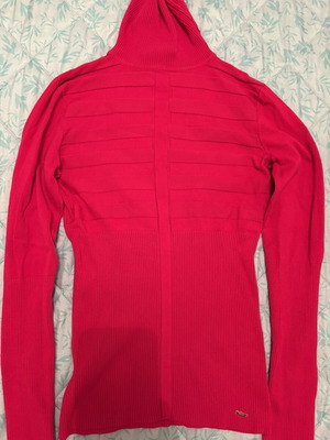 Morgan fitted turtleneck sweater, pink, size M