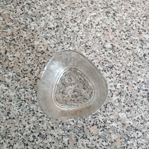 Grant's collectible glass like new with triangular shape and gold logo