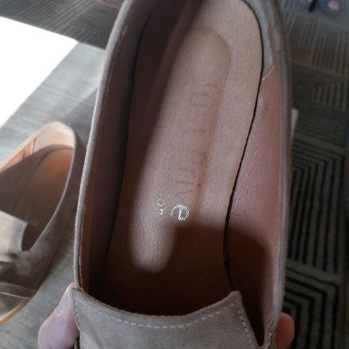 Just Prive ballerina shoes used, size 37, beige suede