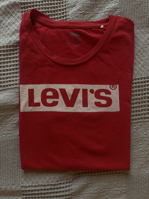 Levi's unisex T-shirt, red, size S