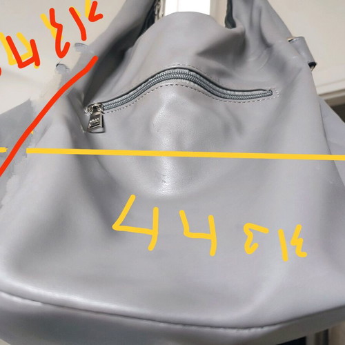 Gray shoulder bag like new with extra long strap