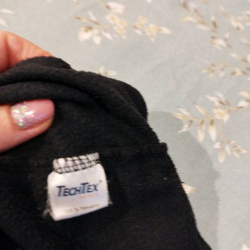 Crane fleece blouse size M used, black