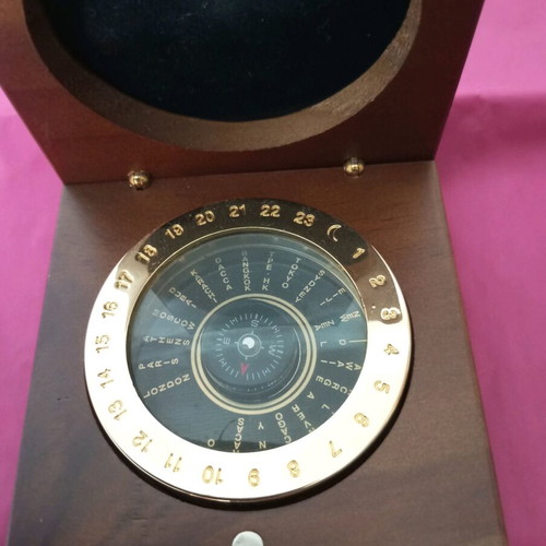 Compass made of wood and bronze used with calendar until 2046