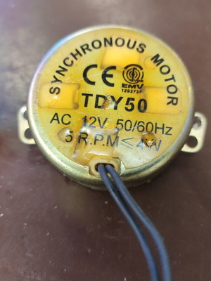 Μοτεράκι συγχρονισμού 220V TDY50, 5 στροφές