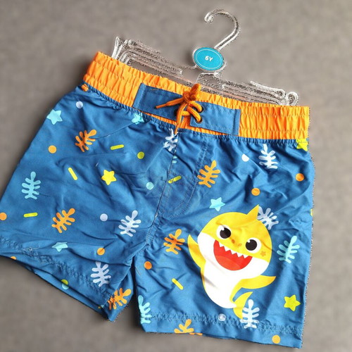 Baby Shark Swim Shorts new, size 6Y, blue and orange