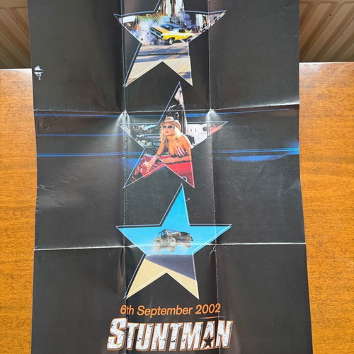 Αφίσα PlayStation 2 Stuntman μεταχειρισμένη, 2001, διπλής όψεως