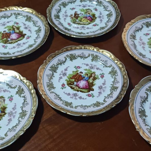 Alt Mitterteich Bavaria Art Collection porcelain set with 24K gold