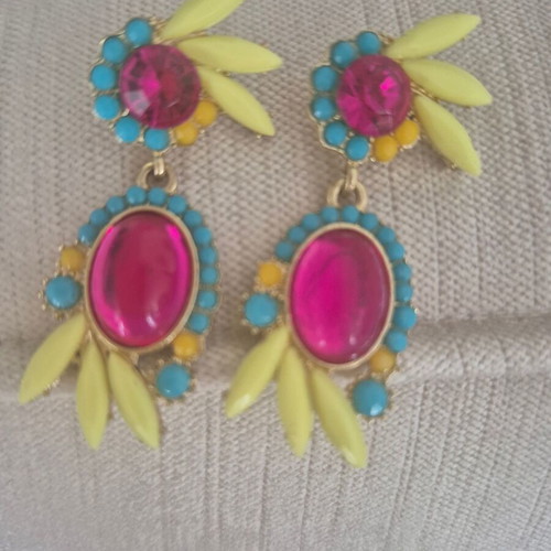 Multicolored earrings new, ideal for summer
