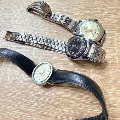 Wristwatches used, set of 3, women's
