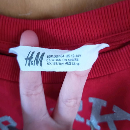 Children's Christmas sweatshirt H&M red like new