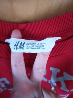 Children's Christmas sweatshirt H&M red like new