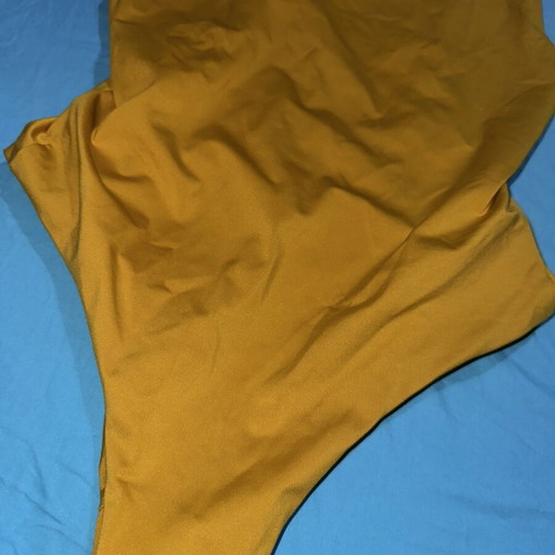 Pull & Bear one-piece swimsuit mustard color size 38