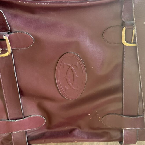 Cartier vintage leather suitcase used