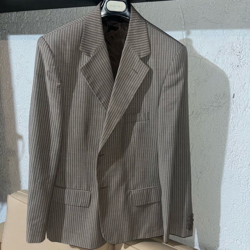 Pin stripe jacket used, light brown no 52