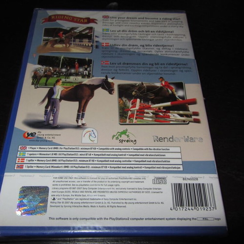 Riding Star Sony PS2 παιχνίδι καινούργιο σφραγισμένο