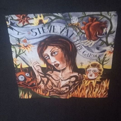 Steve Vai Firegarden T-shirt size L like new
