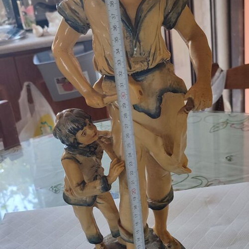 Vintage Italian Capodimonte statue signed F. Merli