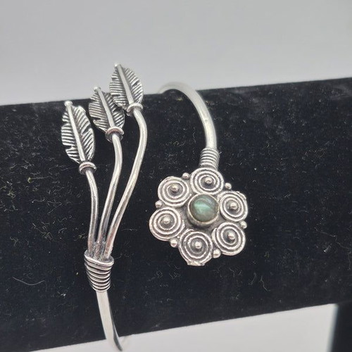 Labradorite Crystal Bracelet Silver Plated new