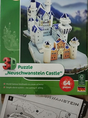 3D Puzzle Neuschwanstein Castle by Cubic Fun like new