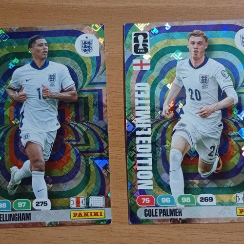 Panini World Cup 2026 Adrenalyn XL Limited Edition Hologram Cards Cole Palmer & Jude Bellingham