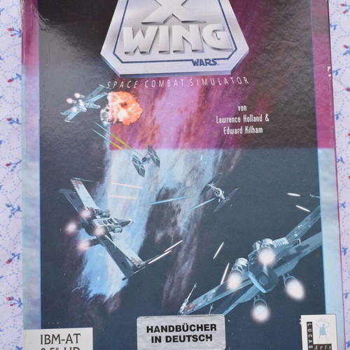 Star Wars X Wing Space Combat Simulator PC DOS 3.5 disks used