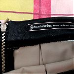  Κοντή φούστα μαύρη ροζ Stradivarius