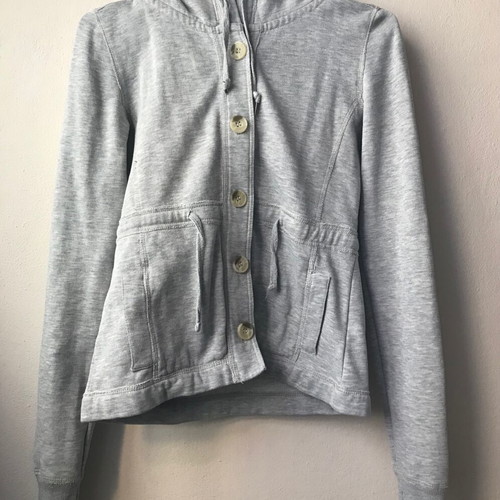 Aggressive hoodie jacket grey melange like new, size L