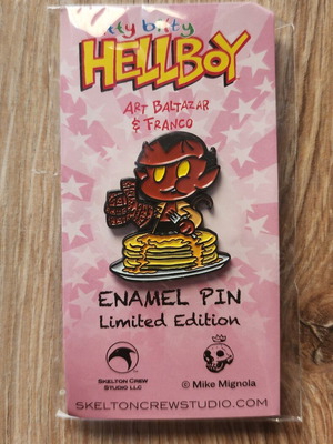 Hellboy enamel pin limited edition, multicolor